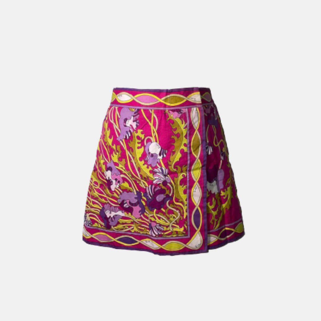 Emilio Pucci Wrap Mini Skirt